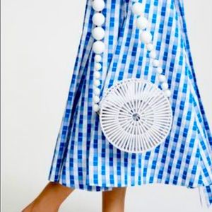 Cult Gaia Luna Bag in White